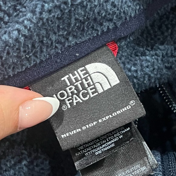 The North Face Blue Full Zip Men's Sweater Large - Picture 5 of 5